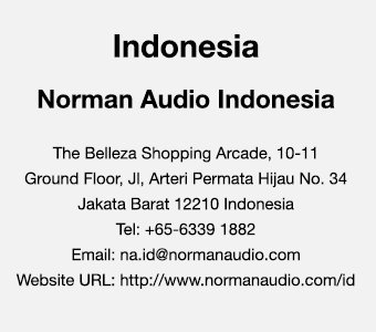 Indonesia Contact Us - Norman Audio