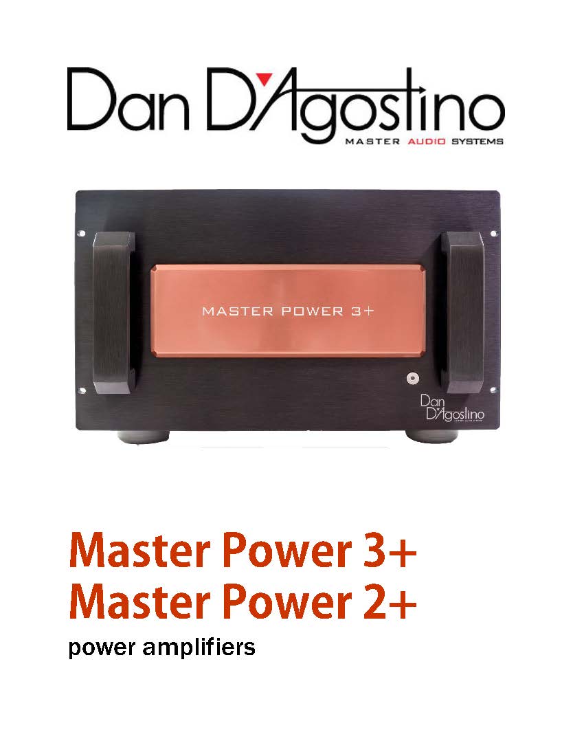 Dan D'Agostino Master Power 3+ User Manual - Norman Audio