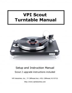 VPI Scout User Manual - Norman Audio
