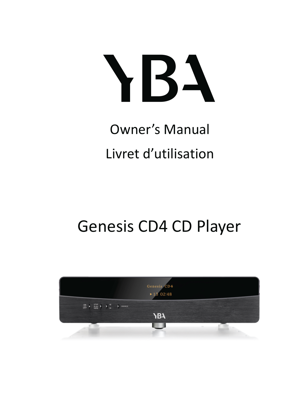 YBA Genesis CD4 Owner Manual - Norman Audio