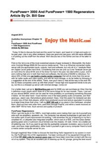 2013 - Enjoy The Music Review - PurePower 1500+ & 3000+