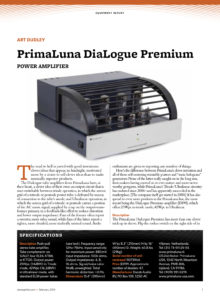 2014 - Stereophile Review - PrimaLuna DiaLogue Premium Power Amplifier