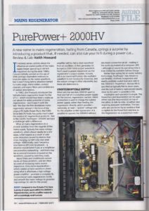2017 - Hi-Fi News Review - PurePower 2000+