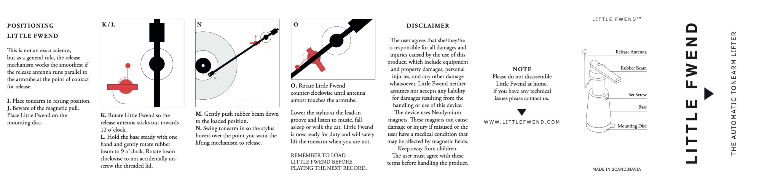 Little Fwend Tonearm Lifter Mounting Instruction - Norman Audio
