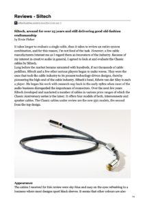 2010 - Siltech Cables Classic Anniversary - The Inner Ear Review