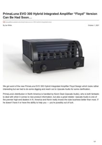 PrimaLuna EVO 300 Hybrid Integrated Amplifier - Ecoustics Review