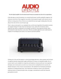 PrimaLuna EVO 300 Hybrid Integrated Amplifier - Audio Lifestyle Review